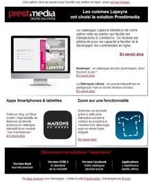 Prestimedia : une newsletter personnalisée pour ses clients